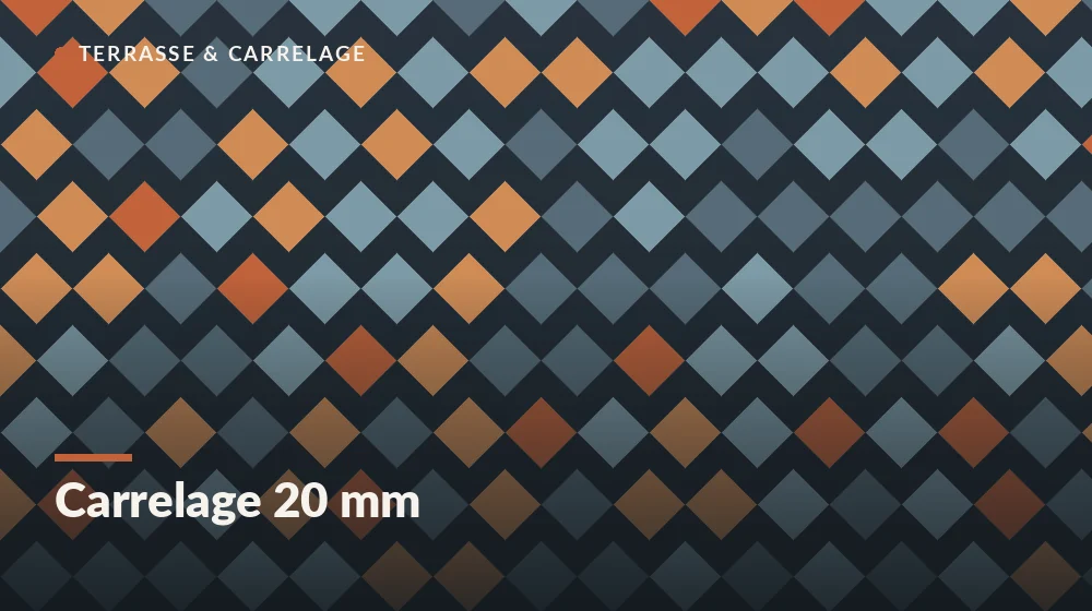carrelage 20 mm extérieur découpe à la disqueuse diamant et finition de rive