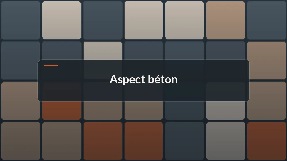 carrelage aspect béton : sol gris effet béton ciré dans un séjour contemporain