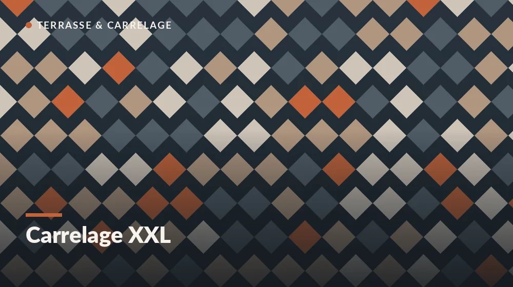 carrelage XXL : pose d'une grande dalle fine à deux poseurs avec châssis à ventouses