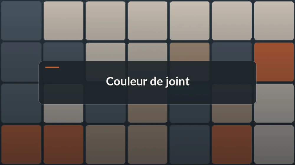 joint de carrelage : comparaison joint clair ton sur ton et joint foncé contrasté