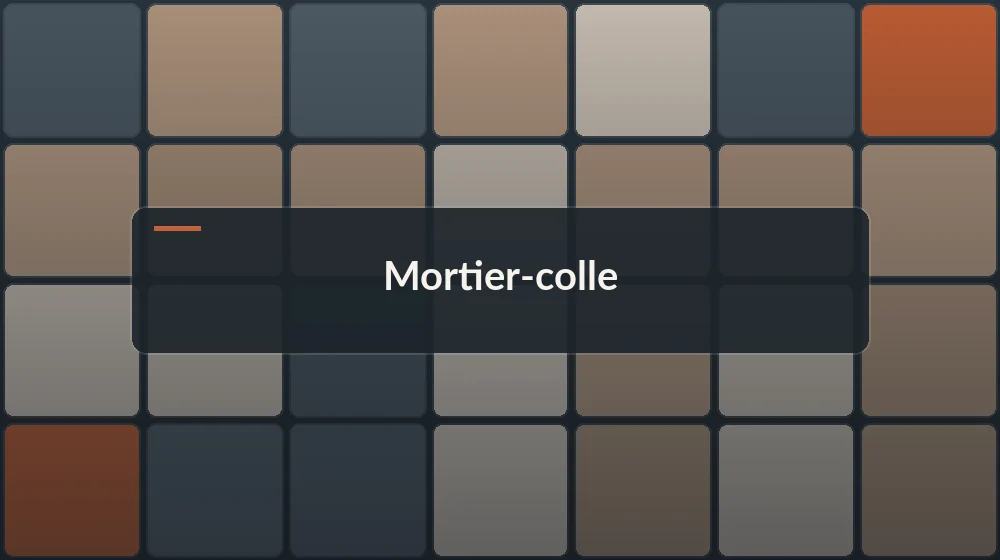 mortier-colle carrelage : application de la colle au peigne cranté sur le support