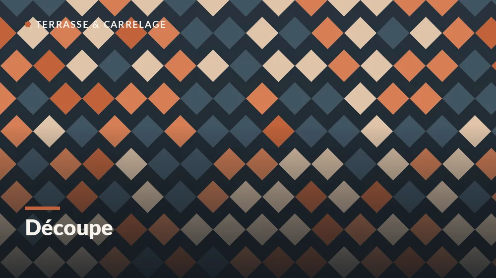 découpe du carrelage : finition d'une arête à la lime diamant