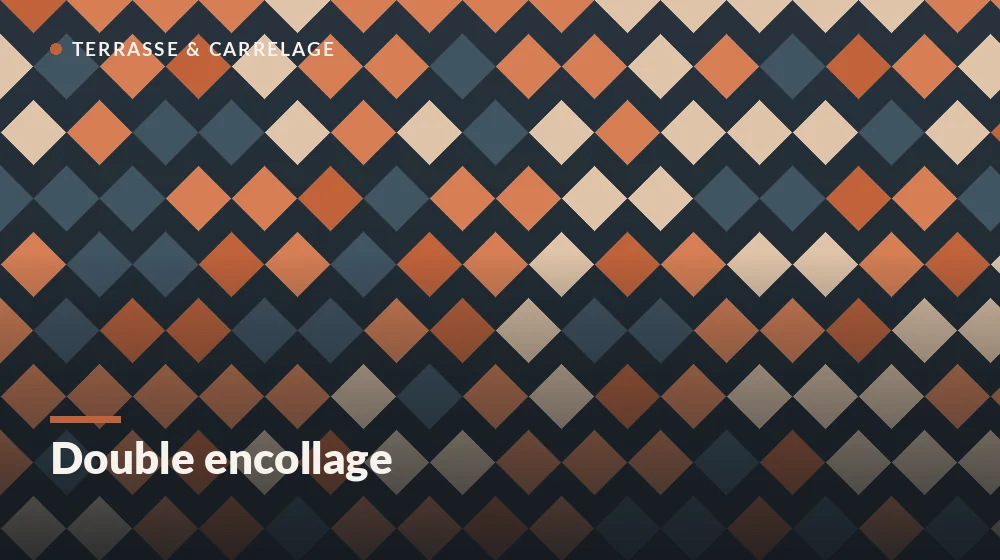 double encollage carrelage : contrôle du taux de transfert sur le dos du carreau