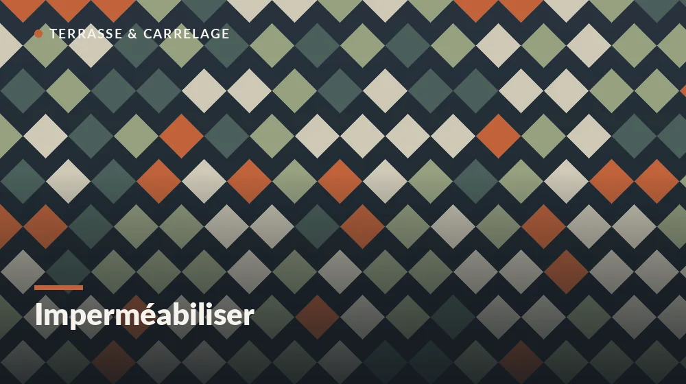 imperméabiliser carrelage terrasse : test de perlage de l'eau sur un carrelage de terrasse traité