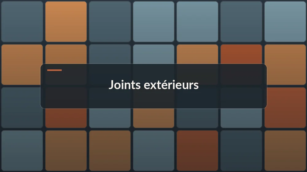 joint carrelage extérieur de jointoiement hydrofuge entre carreaux de terrasse