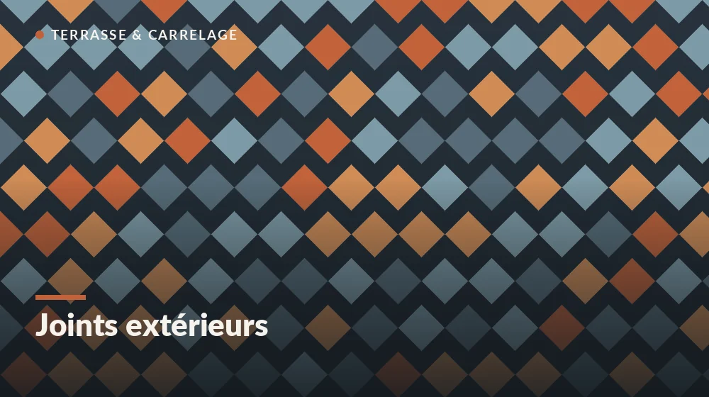 joint carrelage extérieur souple de dilatation rempli au mastic élastomère