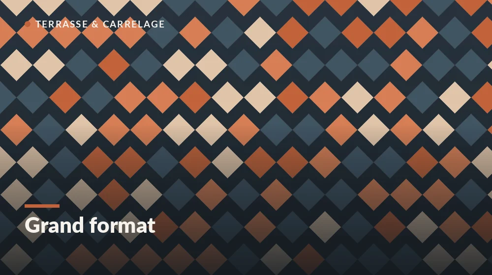 carrelage grand format : découpe d'une dalle XXL à la carrelette traçante manuelle
