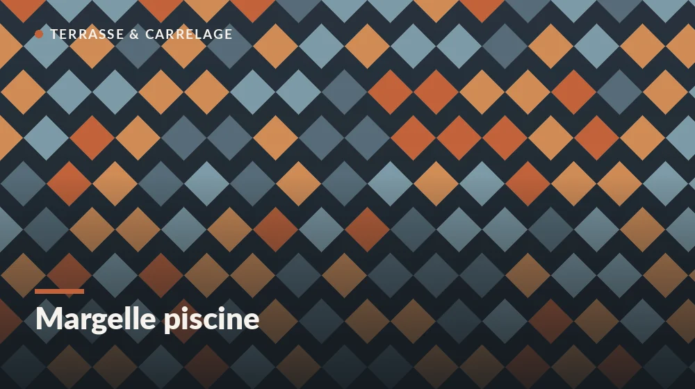 margelle de piscine en carrelage en cours de pose collée avec joints souples