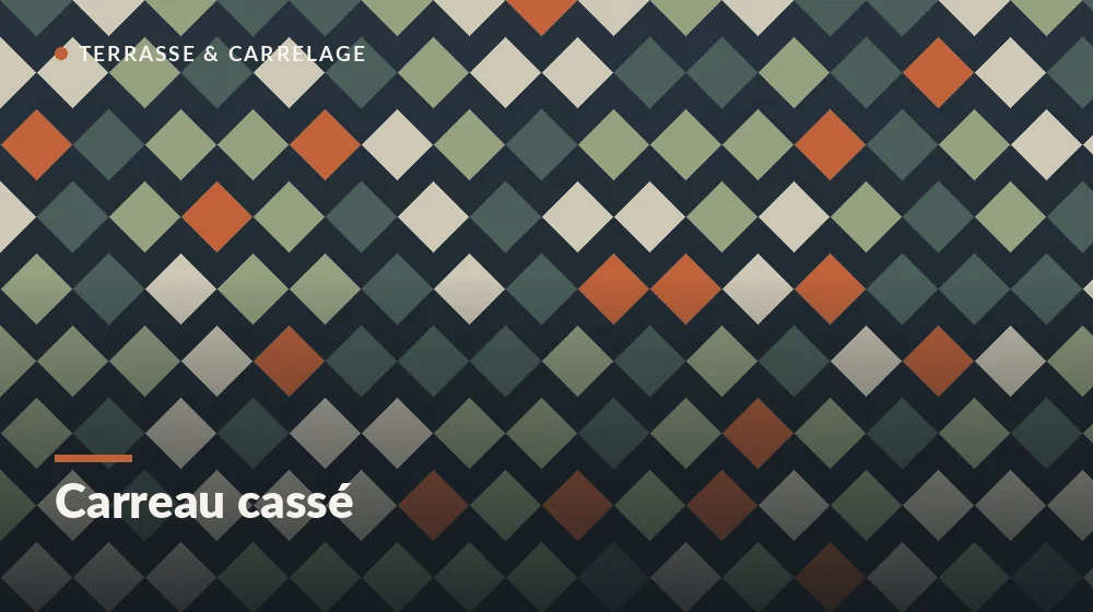 remplacer un carreau cassé : pose du carreau neuf et contrôle de l'affleurement au niveau