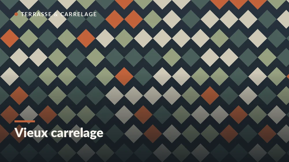 rénover vieux carrelage : pose d'un revêtement clipsable sur un ancien carrelage sans dépose