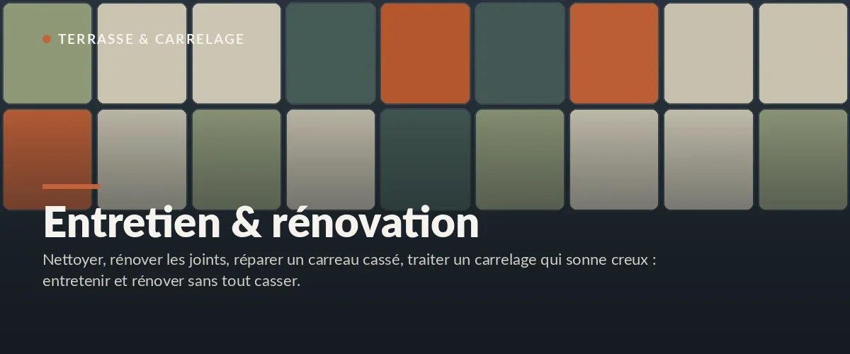 Entretien & rénovation – Entretien et rénovation du carrelage