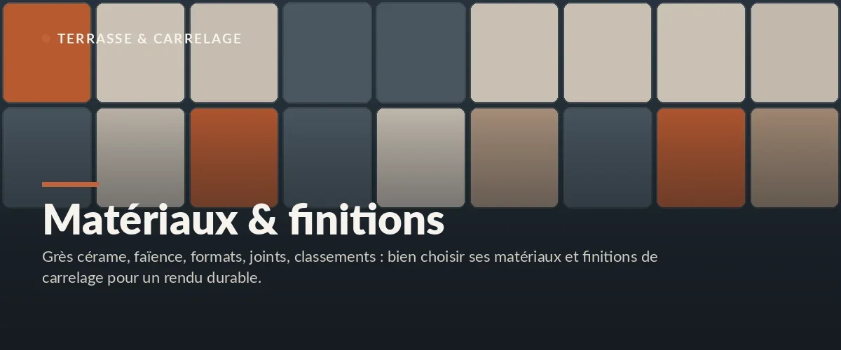 Matériaux & finitions – Matériaux et finitions du carrelage